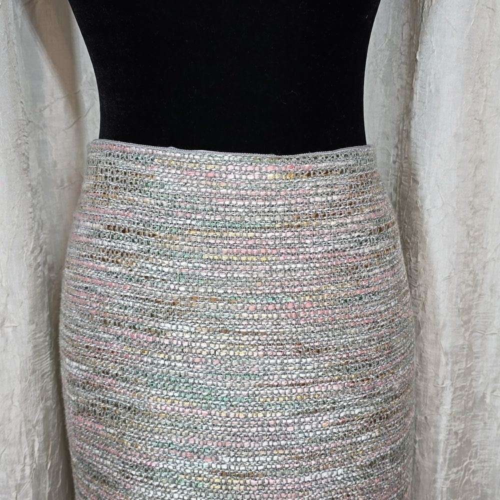 Ann Taylor Pastel Tweed Pencil Skirt - Picture 5 of 16